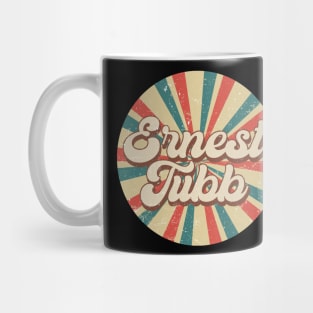 Circle Design Ernest Proud Name Birthday 70s 80s 90s Styles Mug